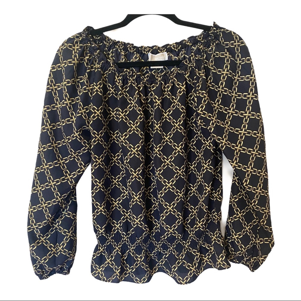 Michael Kors Chain Link Blouse (SP) - Picture 1 of 7
